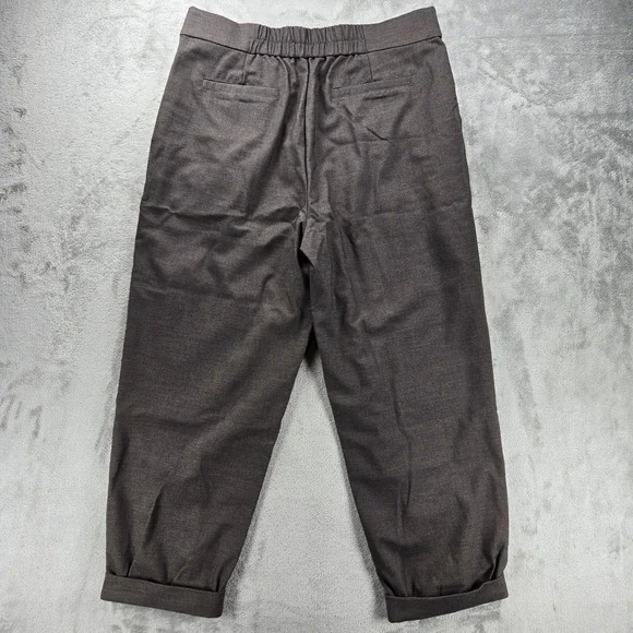 Disturbia Mystic Embroidered Balloon Trousers Pants Brown Womens 10 Goth NWT - Picture 6 of 12